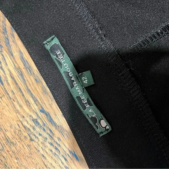📍La Fée Maraboutée – Slim Black Pants with Zip Detail – Size 42 - Picture 12 of 12